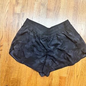 lululemon athletica Black Camo Athletic Shorts